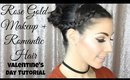 Rose Gold Valentine's Day Makeup + Romantic Hair Tutorial