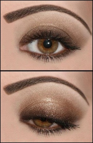 I love using Browns to bring out brown eyes. 