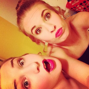 Red lips perfect for a dance (: 