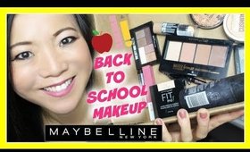 DRUGSTORE BACK TO SCHOOL MAKEUP | Full Face of New Maybelline Makeup