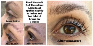 7 week results to lashes and brows