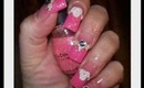 ~ Girly Tuesday ~ Pink With Flowers & Rhinestones ~