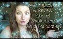 First Impression & Review  Chanel Vitalumiere Aqua Foundation