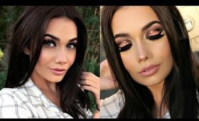 Glitter Cut Crease Makeup Tutorial | #TBT Too Faced Sweet Peach Palette