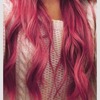 Pink curler hair