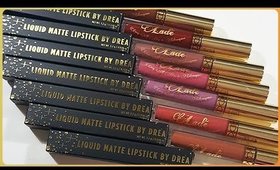 Lade' Liquid Lipsticks! All 7 Shades! Review + Lip Swatches