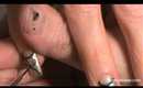 robin moses nail art: black and silver reverse french manicure tutorial