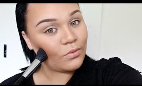 How I Contour and Highlight My Round Face | FULL Coverage | Makeupwithjah