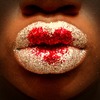 Valentine glitter lips