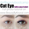 Cat eye with a pop of color
