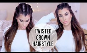 Twisted Crown (Half Up / Half Down) Hair Tutorial!