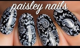 Black & White Paisley Nails | Lacquerstyle