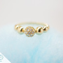 Princess Tiara Gold Knuckle Ring