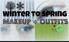 Winter to Spring Eye Makeup+Outfits (Collab w/ HeartHailee)