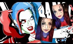 Halloweem - HARLEY QUEEN + COMIC TUTORIAL