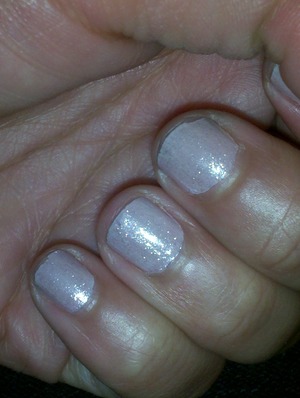 (10/19/11) OPI's "Steady as She Rose" with OPI's "Princesses Rule" over it