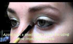 "Gilded Green Look for Hazel Eyes" using the "Urban Decay Ammo Palette"