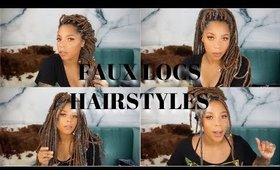 HOW I STYLE MY FAUX LOCS