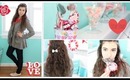 Getting Ready: Valentine's Day Makeup, Hair, & Outfit! ♡