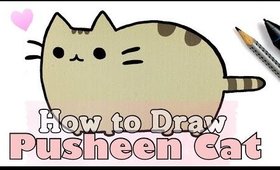 How to Draw PUSHEEN CAT • Collab. with FimoKawaiiEmotions