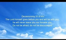 Devotional Diva - Be encouraged! Deuteronomy 31:8