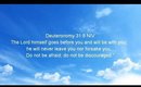 Devotional Diva - Be encouraged! Deuteronomy 31:8