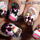 Cupcake Ice-Cream Melted Chocolate 3D Nail Art