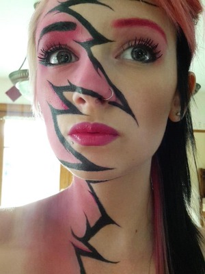 inspiration was pink cheetah, then it changed to this.. (: