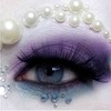 Ice queen make up with pearls and crystals 