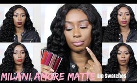 MILANI AMORE MATTE LIPSWATCHES 2017|BEAUTYBYCRESENT