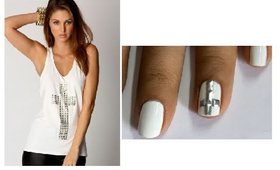 My Matching NOTD !! - Easy Nail Designs - Studs Nail Art Designs  + tomtop review