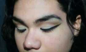 Date Night Dramatic Winged Neutral Look