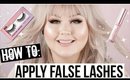 How To Apply False Lashes | Tips and Tricks