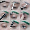 How To Green Glitter Brows