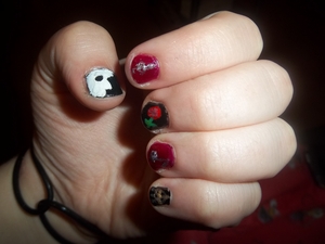 Phantom of the Opera nails :D