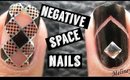 NEGATIVE SPACE NAILS | MELINEY HOW TO NAIL FOIL DESIGN TUTORIAL