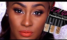 "New" $10 LA Girl Pro Coverage Foundation Full First Impression Review & Demo | Shlinda1