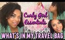 How to Pack MINIMAL Curly Products for Travel + TOP 3 Tips || NaturallyCurlyQ