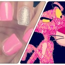 Pink Panther Inspired Nails