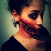 Evil Dead inspired face slash