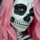 Glitter Skull Faceprint by Gia Vittoria