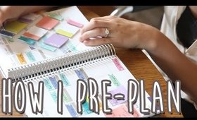 How I Pre-Plan