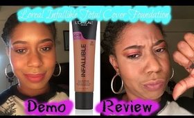 LOREAL TOTAL COVER FOUNDATION | DEMO + REVIEW | Kay's Ways