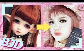 Lolita BJD FACEUP Makeup Tutorial 白塗りメイク [ロリータ] ~ BJD Faceup x Shironuri Series #4