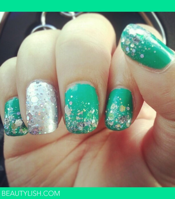 Green Glitter Nails | Simone J.'s Photo | Beautylish