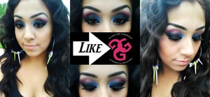 look created with Glama Girls Cosmetics 120 palette