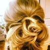 Curled Messy Bun...by Calista Brides Hair & Makeup Artistry