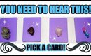 🔮 YOU NEED TO HEAR THIS! 🔮 WEEKLY PICK A CARD READING ✨