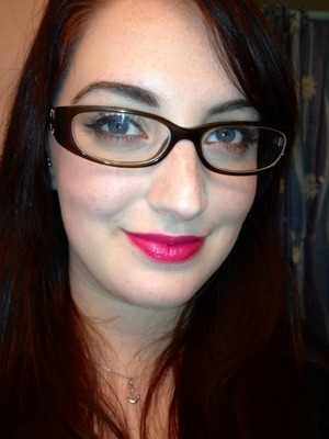 For a fun night out with some good friends so the liner and lip are bolder. This is one of my favourite lip combos.