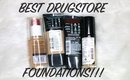 BEST DRUGSTORE FOUNDATIONS!! (TOP 5)